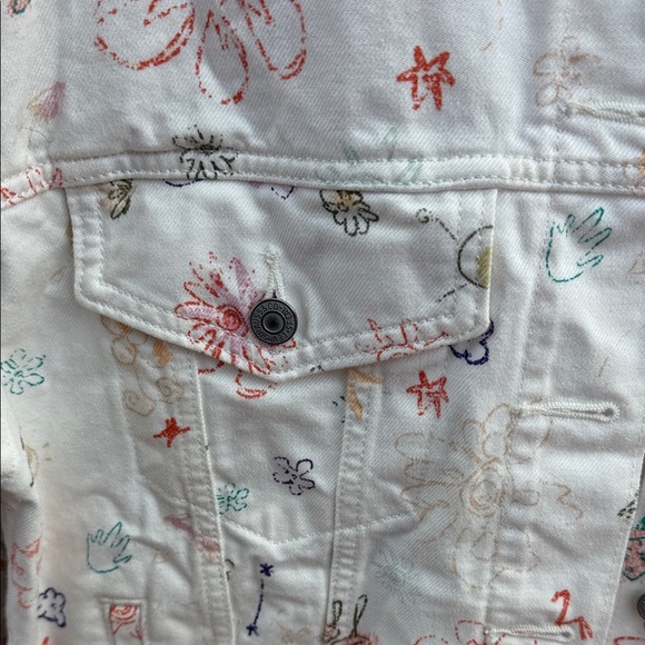 Levi's Cream Floral Print Jacket - Picture 3 of 4